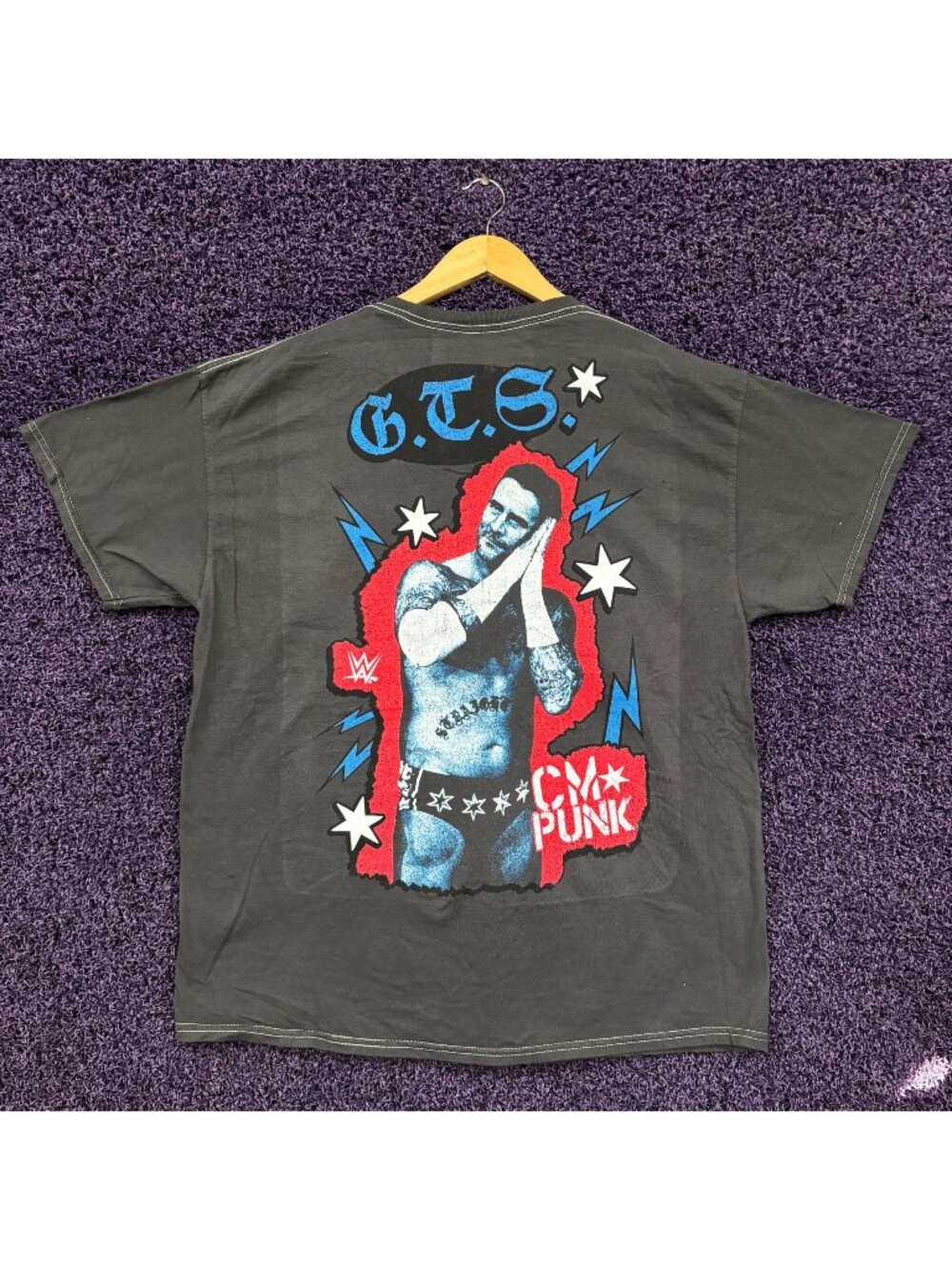 CM Punk Go To Sleep Finishing Move WWE Superstar T-Shirt XL